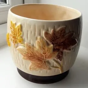 Sylvac 4006 Autumn Leaves Vase, retro, vintage, shabby chic