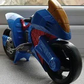 Spiderman Motorcycle Vehicle, Blue and Red, Hasbro, 2016