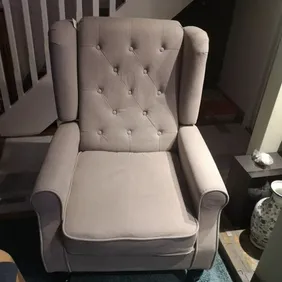 Grey armchair. 