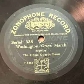 The Home Guards Band; Zonaphone 1910 78rpm Shellac