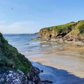 Saundersfoot Beach Wales - Photographic Print Greetings Card