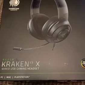 Razer Kraken V3 X Wired USB Gaming Headset - Black, original packaging, new