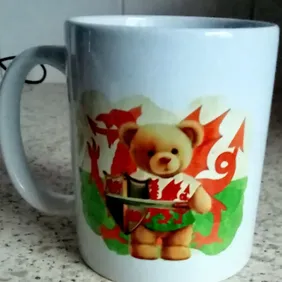 Medieval Cuddles Await with the Welsh Teddy Bear Knight Mug!