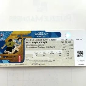 Official 2019 Rugby World Cup SF1 Ticket – England v NZ – Blue 309