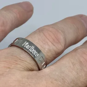 Marlboro Women’s quality silver colour band ring fashion designer brand 
