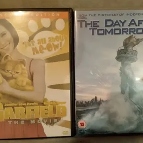 THE Day AFTER TOMORROW And GARFIELD DVDS GREAT FILMS AT  GREAT PRICE