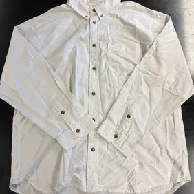 Men's Nike Off White Large button up shirt