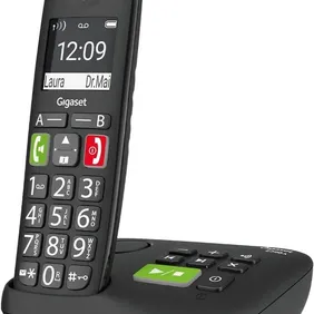 Gigaset E290A Single Cordless Phone - Black (S30852-H2921-L101)