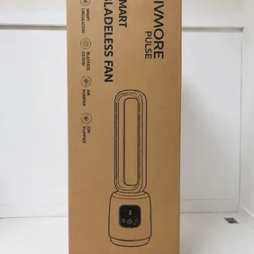 LIVMORE 2-in-1 Bladeless Fan and Air Purifier with LED Light Feature