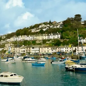 Looe Harbour Cornwall - Photographic Print Greetings Card