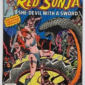 RED SONJA 8: UK 12p cover price. Frank Thorne. Marvel Comics, March 1978