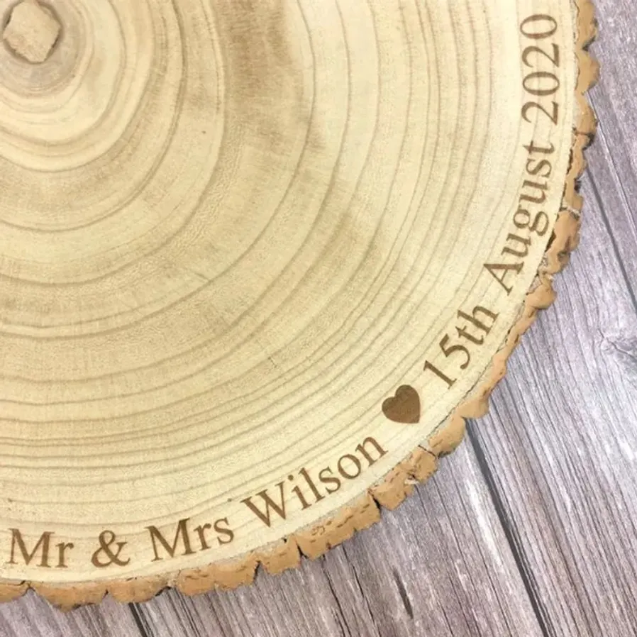 Personalised Wedding Cake Stand Approx 30cm diameter. I can personalise ...