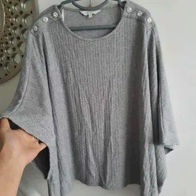 Apricot jumper poncho size S but also good for size 10-12 uk