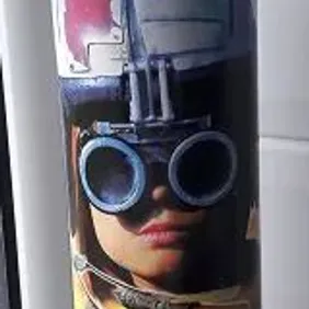 Cadburys Chocolate Tube (empty): Star Wars Anakin Skywalker bust topper. 1999