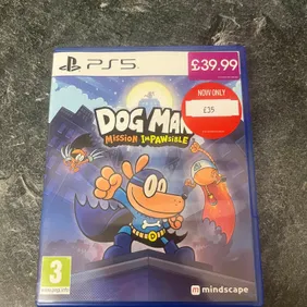 Dog Man Mission Impawsible PS5 kids game pal 3 children adventure easy fun VGC