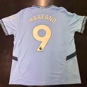 Man City Home Haaland 9 Home Shirt Large