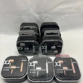 9x Xqisit Wired Stereo Headset iE H20 3.5mm Sliver Gold Pink all are untested in the original packag