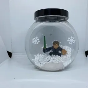 Star Wars Luke Skywalker snow globe figure toy Christmas present