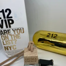 Car air freshener smell Carolina Herrera 212 VIP perfume designer scent oils 