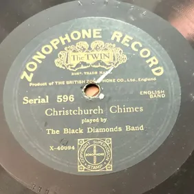 The Black Diamonds Band; Zonaphone 1911 78rpm Shellac