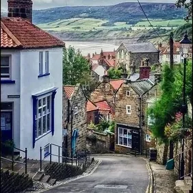 Robin Hoods Bay North Yorkshire - Photographic Print Greetings Card