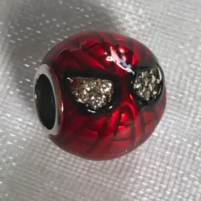 Genuine 925 silver Spider-Man  charm comes in a cute velvet pouch for Pandora bracelet