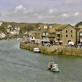 Looe Harbour Cornwall - Photographic Print Greetings Card