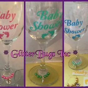 Cherish Baby Shower Memories with Custom Colour Glasses & Charms