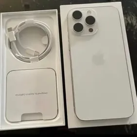 Apple iPhone 15 Pro max 256gb white fully working almost new only used couple times