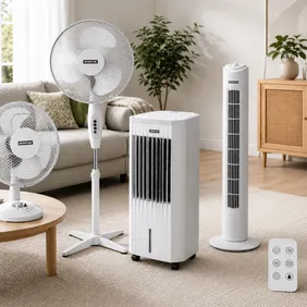 Status 9"/16"/32" Desk Table Pedestal Standing Tower 3 Speed Fans