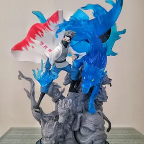 Kakashi Hatake (Rokudaime Hokage) Figure – Water Dragon & Ninken Base