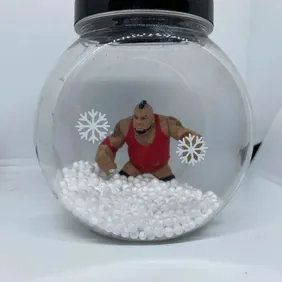 Brodus Clay snow globe wwe wwf figure toy Christmas present