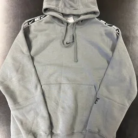 Nike Men's Hoodie Blue/Grey Medium