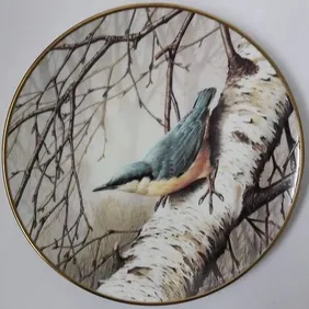 Wedgwood 'NUTHATCH' PLATE, Retro, vintage