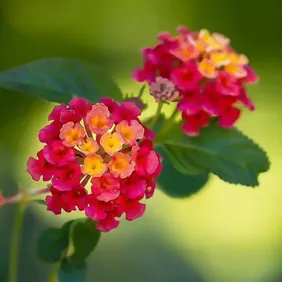 Lantana Camara - Photographic Print Greetings Card