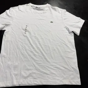 Lacoste Men's White Regular Fit T-Shirt Size XL