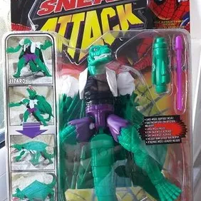 SPIDERMAN: SHAPE SHIFTERS: LIZARD transforms into MUTANT ALLIGATOR Toy Biz, 1998