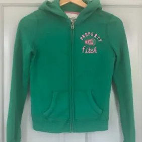 Abercrombie and Fitch kids size L hoodie in green excellent condition 