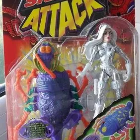 Spiderman: Sneak Attack: Bug Busters: Silver Sable, Never Opened, Toy Biz, 1998