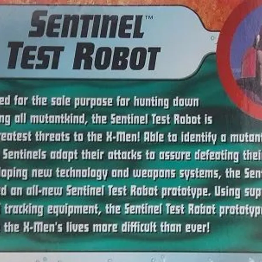 Sentinel Water Wars X-Men: Water Wars: Sentinel Test Robot, Toy Biz, 1997 | 11374 | jog it on
