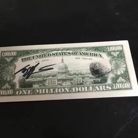 Cass Pennant's Autographed Dollar with Thumbprint - Exclusive Collectible!