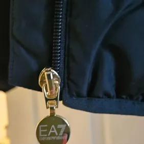 Brand new, no tags. Armani women's coat size L UK 12. Navy blue with gold details. Perfect condition