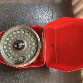 Vintage K.P. Morritt's Intrepid RIM FLY REGULAR Fly Fishing Reel 3.5" Made in England PRESENTED IN A
