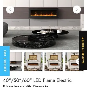 Brand new electric fireplace 