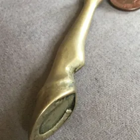 Vintage World War One antique letter opener Horse Hoof handle in excellent condition perfect for eit