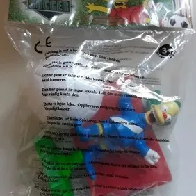 THE SIMPSONS: SOCCER: KRUSTY the CLOWN with Ball, Unopened. Burger King, 2002