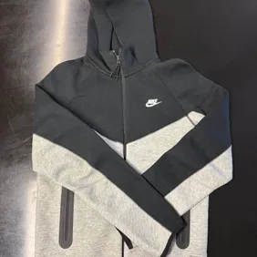 Men's Nike Black & Grey Hoodie L