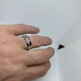 Marlboro Women's quality silver colour band ring fashion designer brand mens