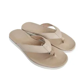 Discover Comfort with Every Step - Men's Tan Flip-Flops