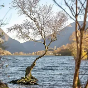 Llyn Padarn Llanberis Wales - Photographic Print Greetings Card